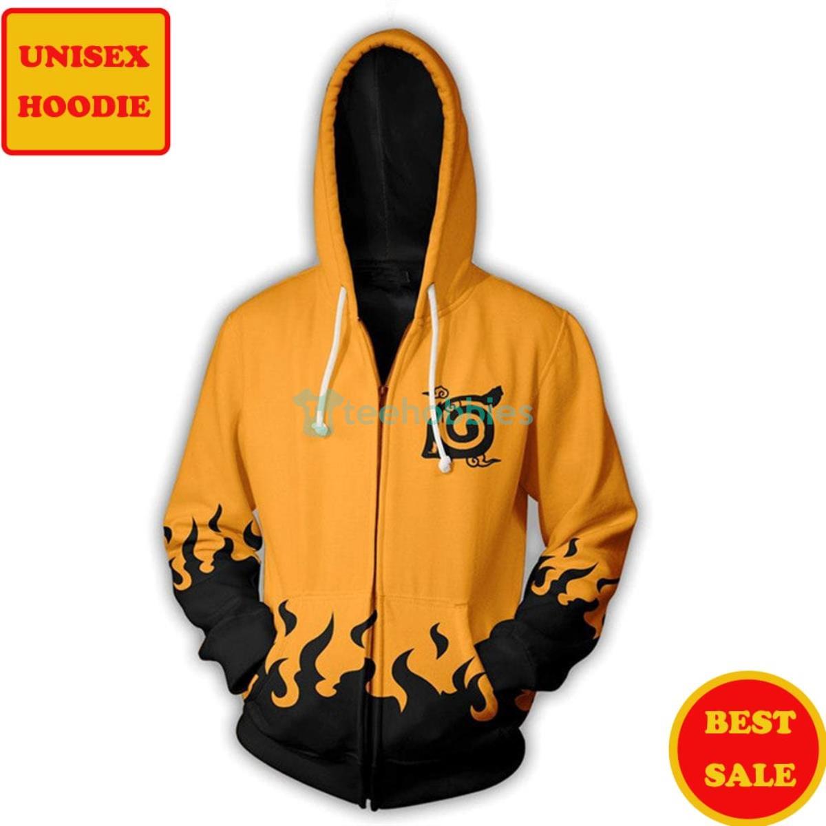 Naruto Shippuden Naruto Seal All Over Printes Zip Up 3D Hoodie Product Photo 2