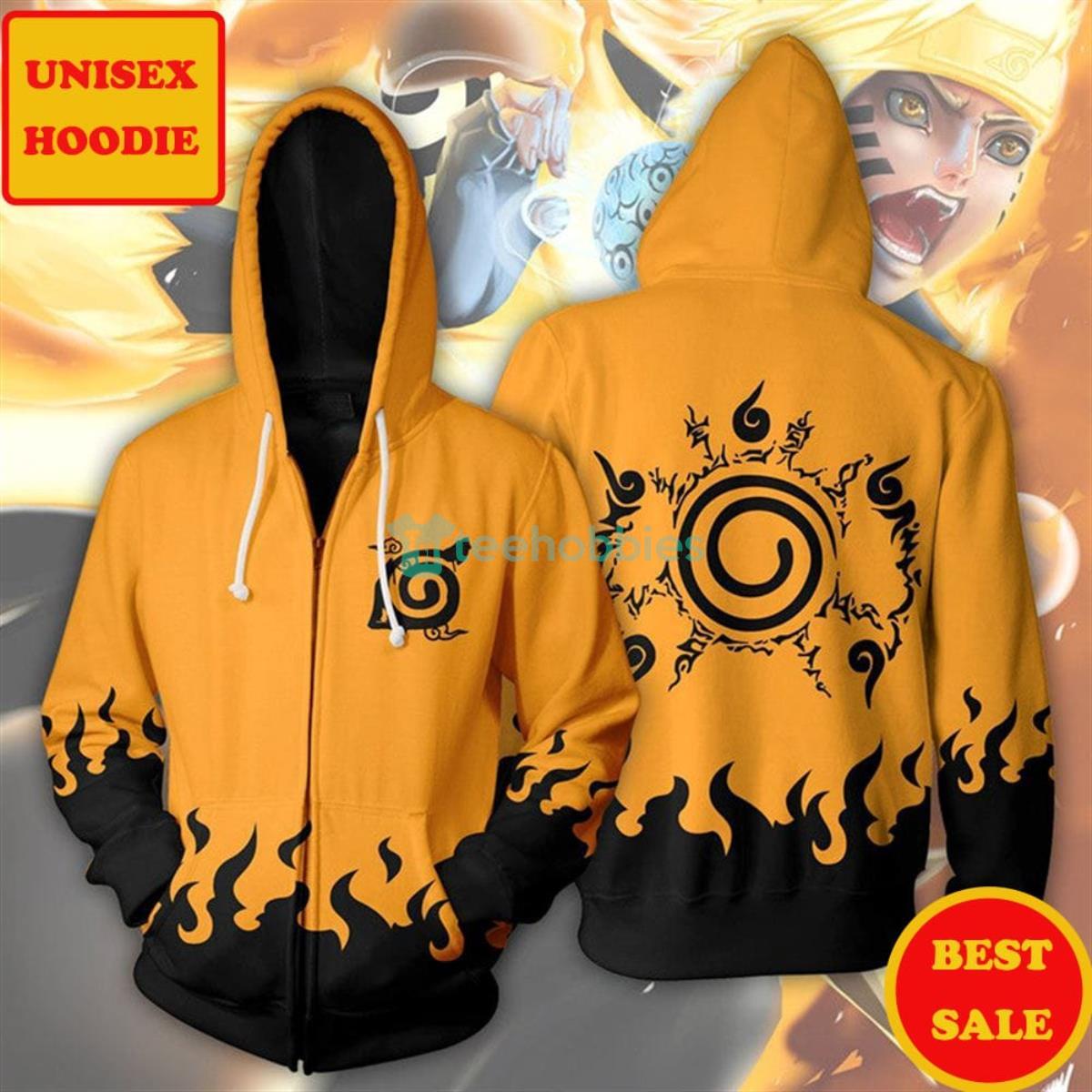 Naruto Shippuden Naruto Seal All Over Printes Zip Up 3D Hoodie Product Photo 1