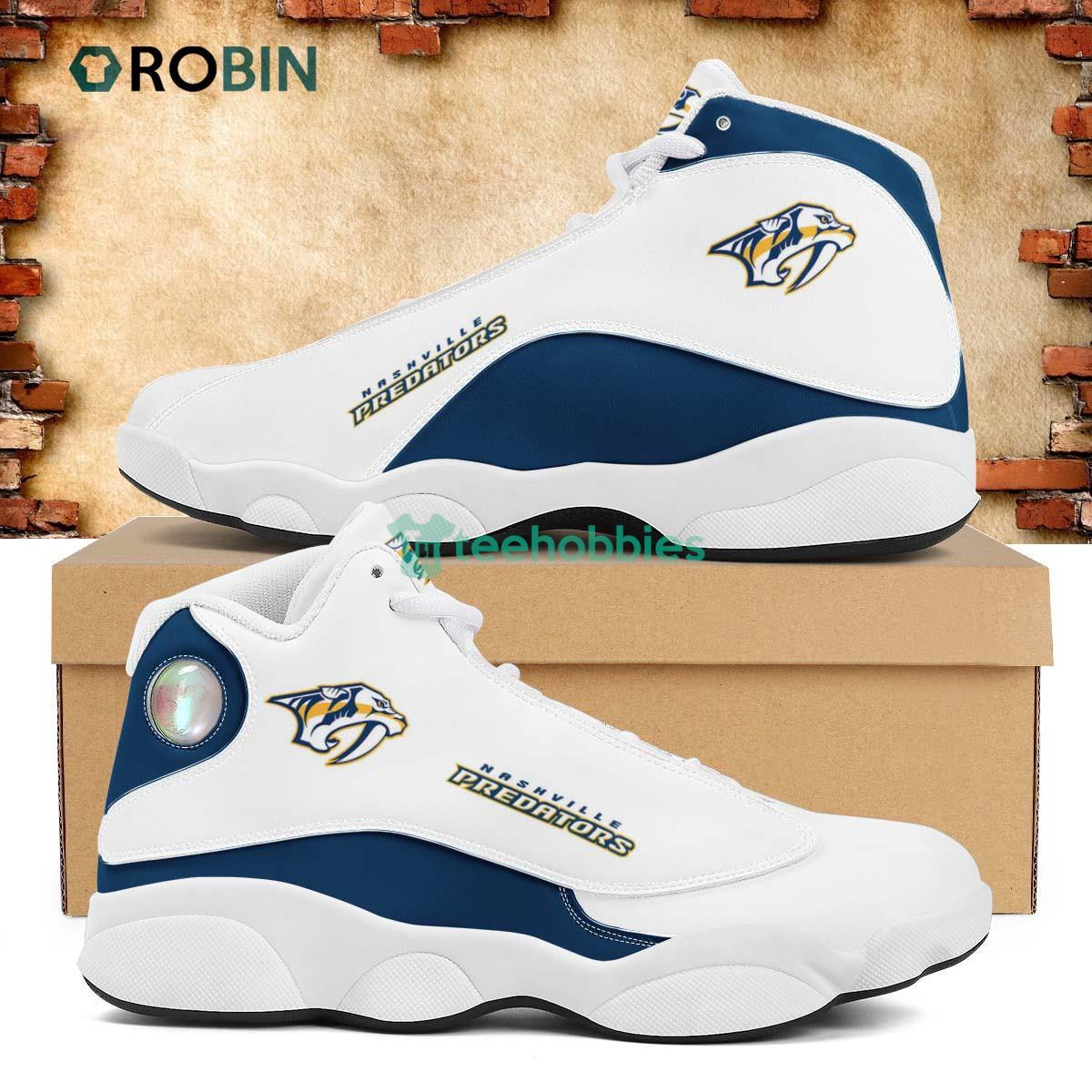 Nashville Predators Football Team Air Jordan 13 Shoes Running Casual Sneakers Product Photo 1 Nashville Predators Football Team Air Jordan 13 Shoes Running Casual Sneakers Product Photo 1