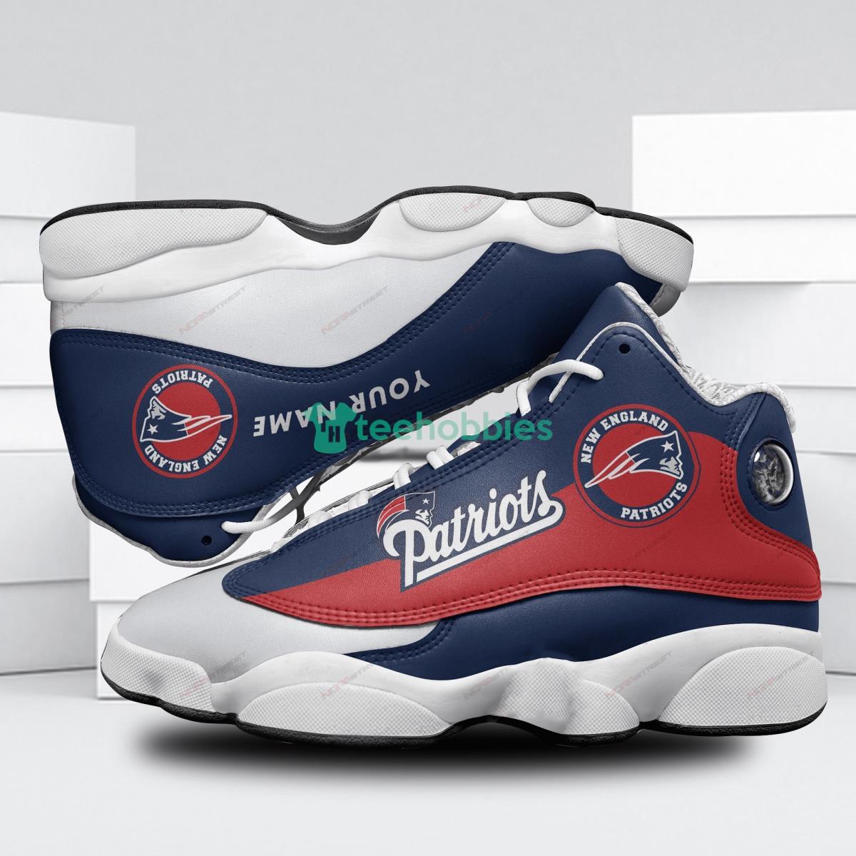 New England Patriots Air Jordan 13 Shoes Running Casual Sneakers For True Fans Product Photo 1