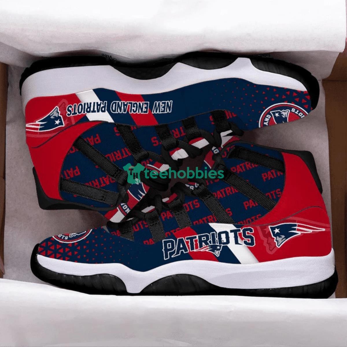 New England Patriots Impressive Design Air Jordan 11 Shoes For Fans Product Photo 2