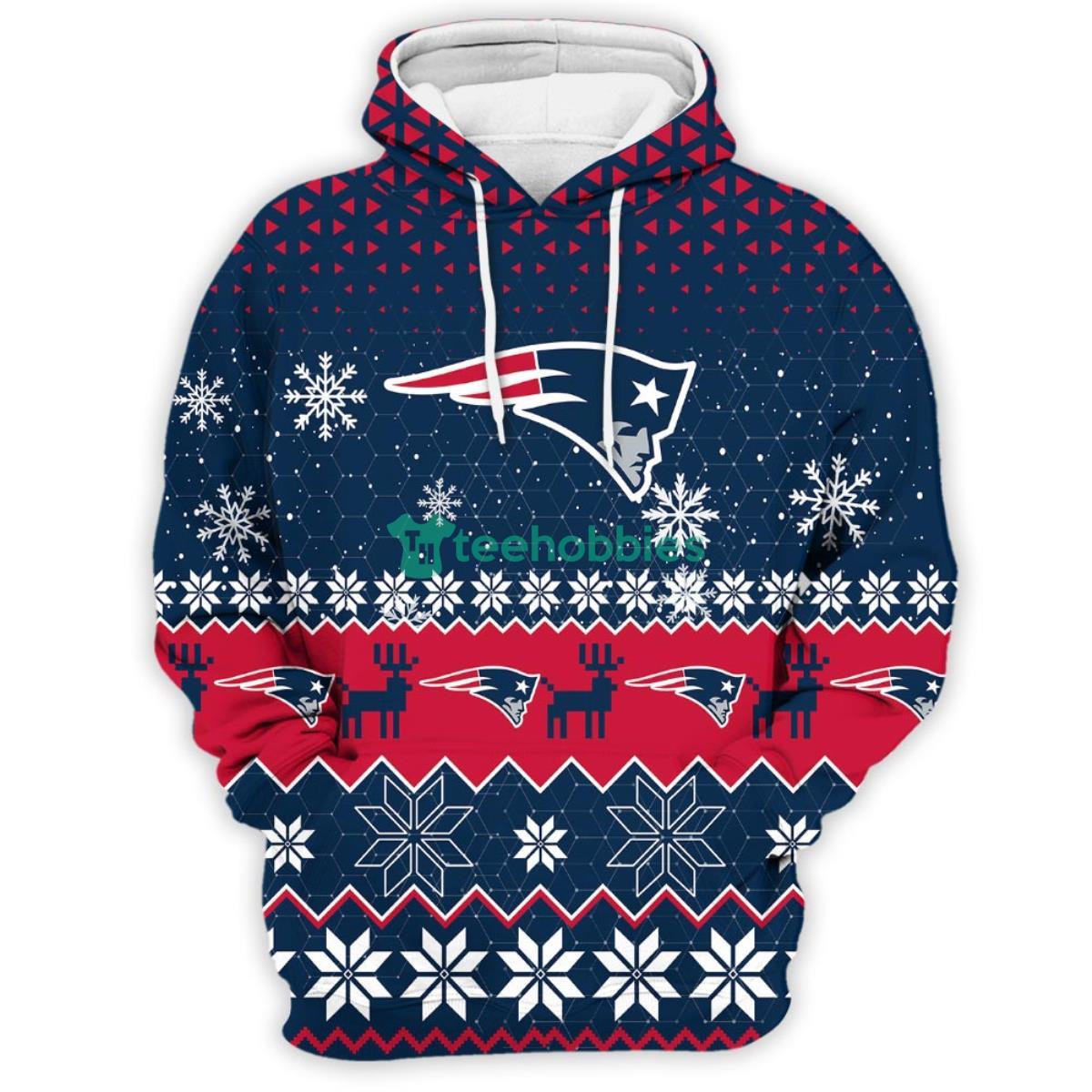 New England Patriots Sports 3D Pullover Hoodie Product Photo 2