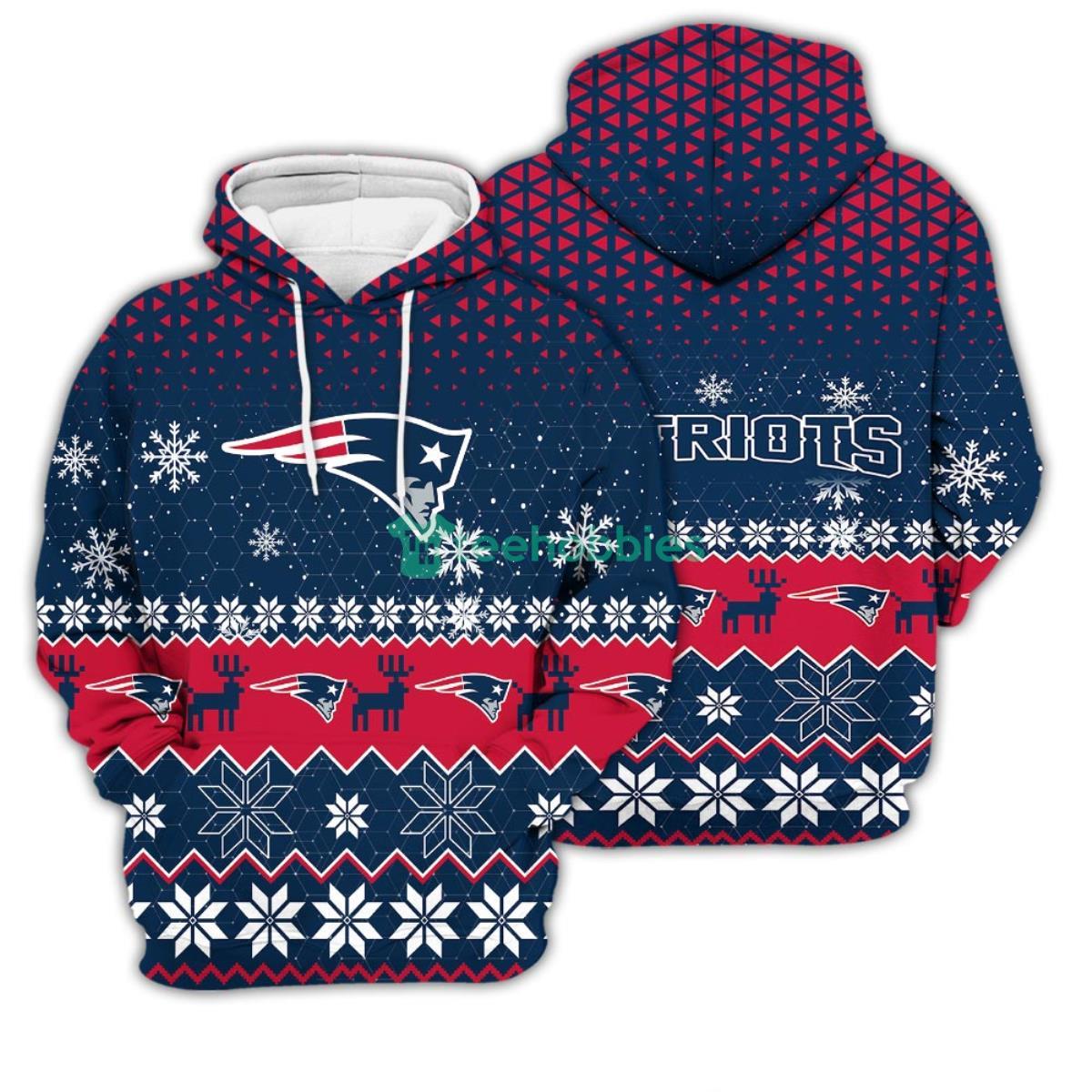 New England Patriots Sports 3D Pullover Hoodie Product Photo 1