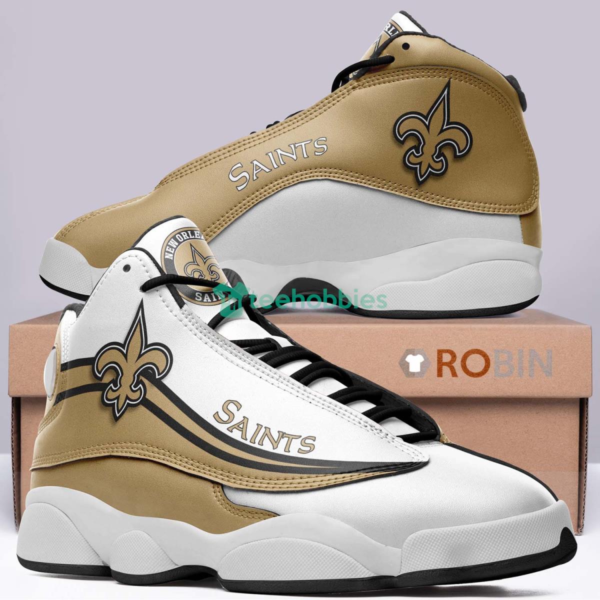 New Orleans Saints Football Team Air Jordan 13 Shoes Running Casual Sneakers For Fans Product Photo 2
