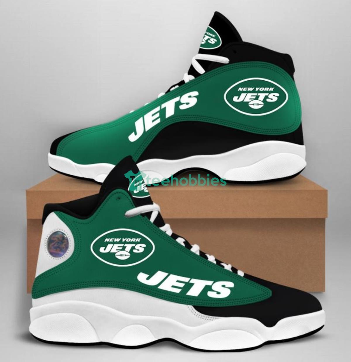 New York Jets Football Team Air Jordan 13 Shoes Running Casual Sneakers Product Photo 1
