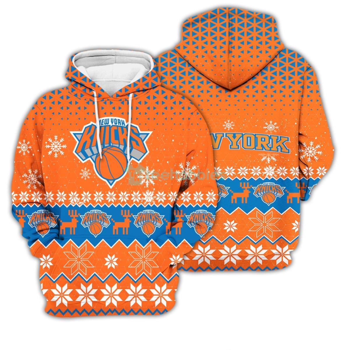 New York Knicks Sports 3D Pullover Hoodie Product Photo 1
