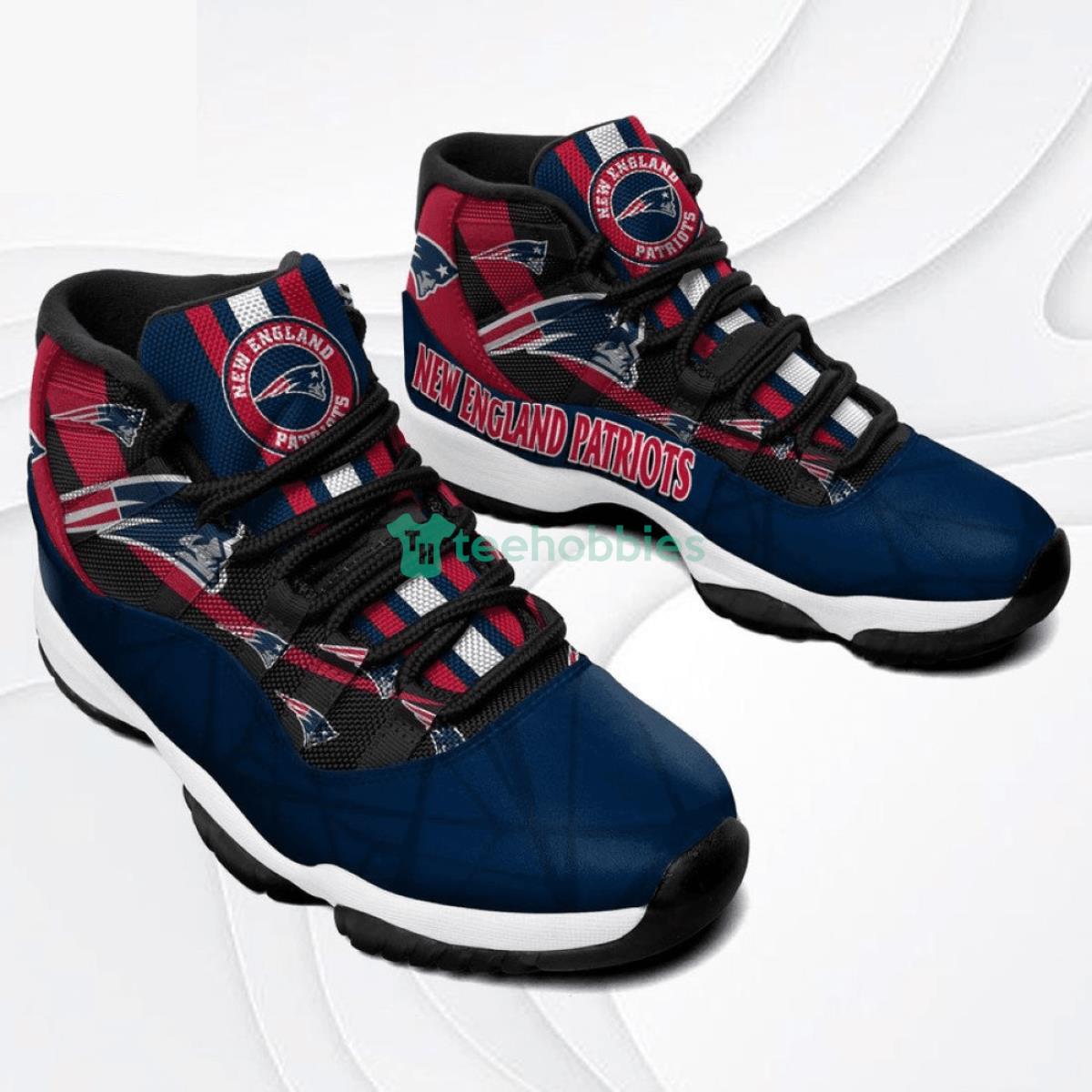 NFL New England Patriots New Impressive Design Air Jordan 11 Shoes Product Photo 2