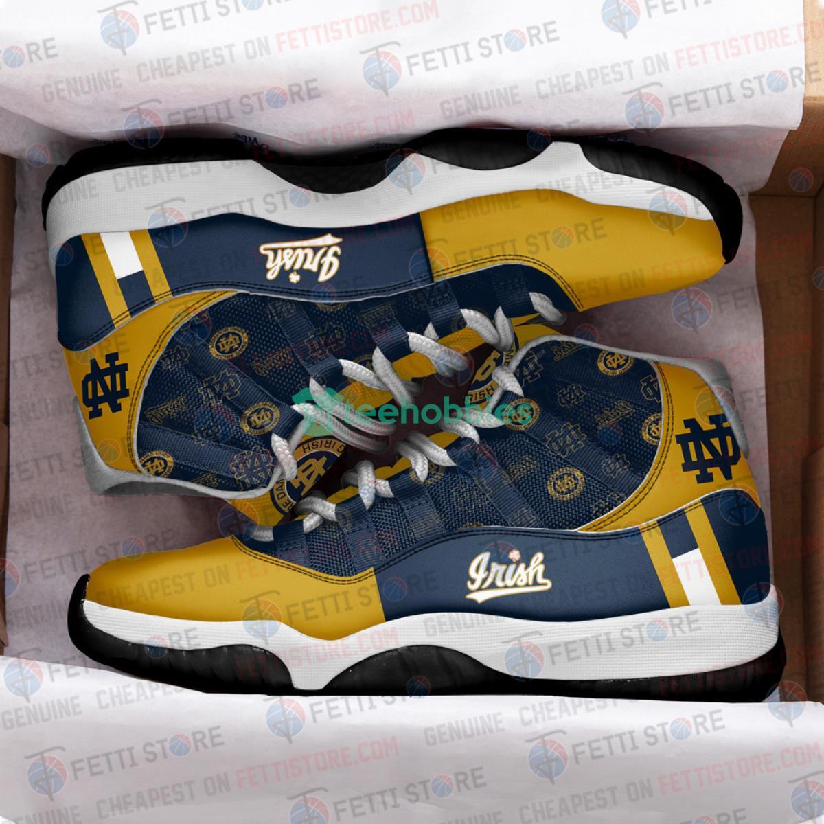 Notre Dame Fighting Irish - NCAA Impressive Design Air Jordan 11 Shoes Product Photo 2