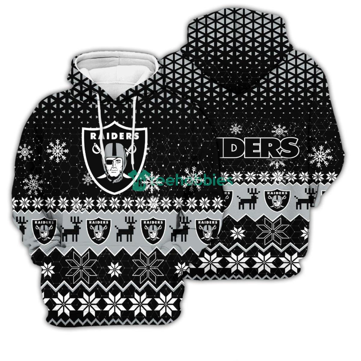 Oakland Raiders Sports 3D Pullover Hoodie Product Photo 1