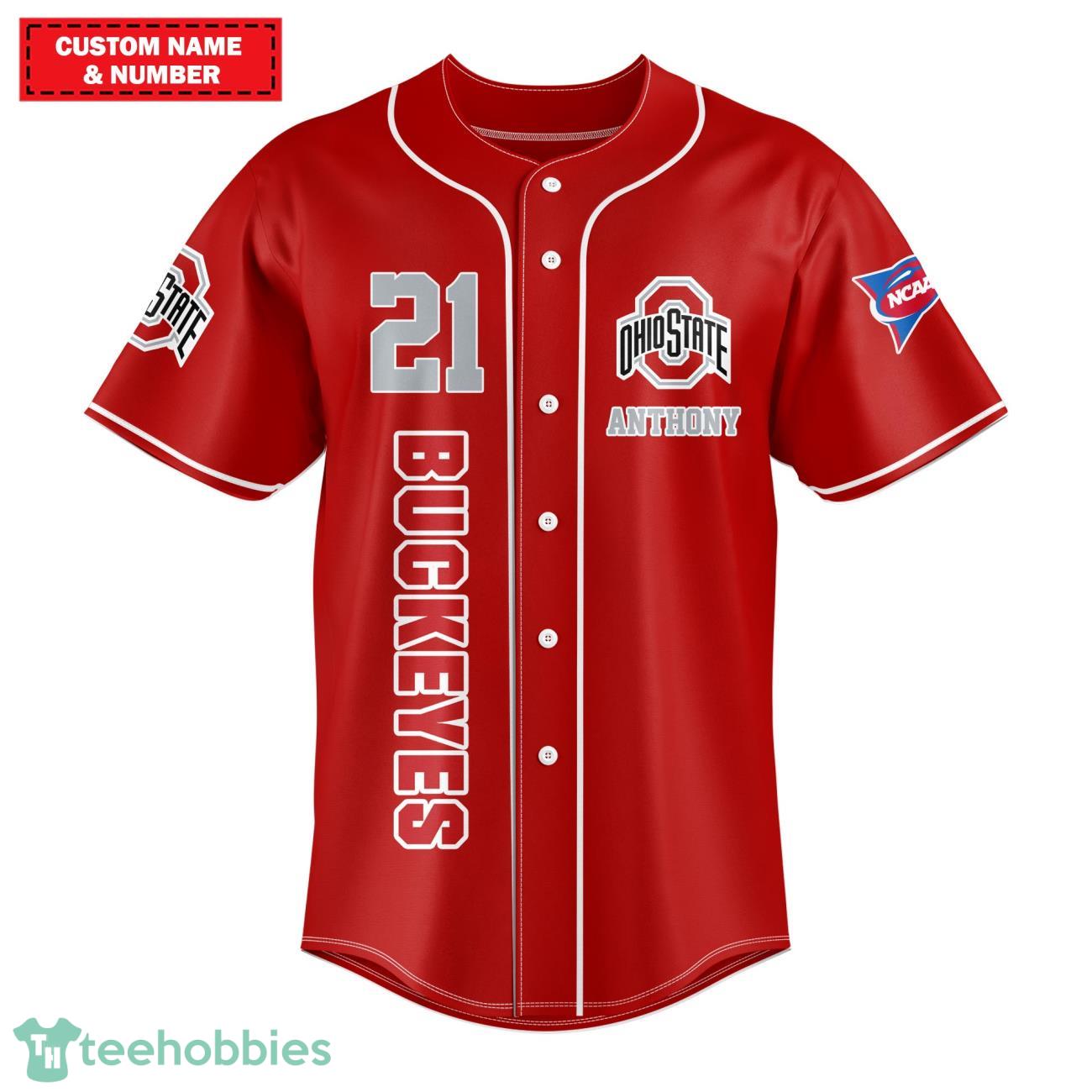 Ohio State Buckeyes Baseball Jersey NCAA Custom Name & Number Product Photo 2
