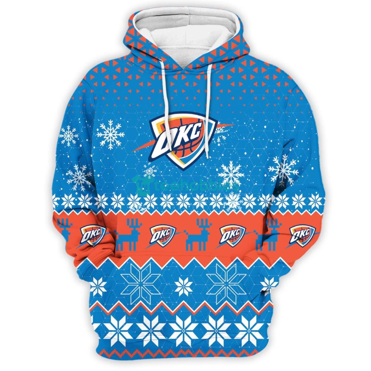 Oklahoma City Thunder Sports 3D Pullover Hoodie Product Photo 2
