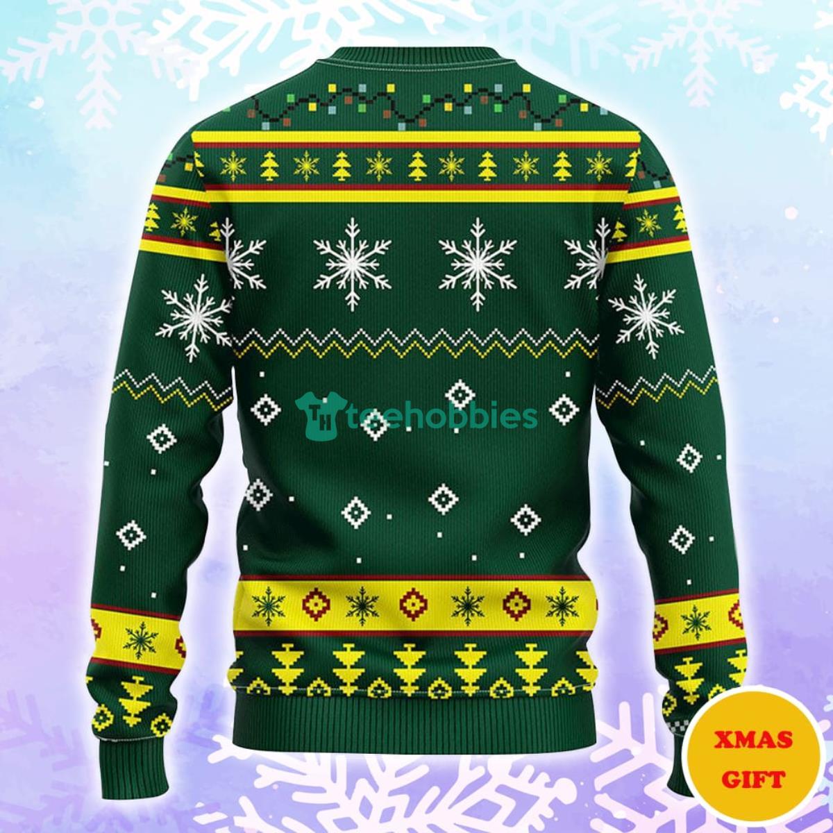 Oregon Ducks Funny Grinch Christmas AOP Sweater Product Photo 2