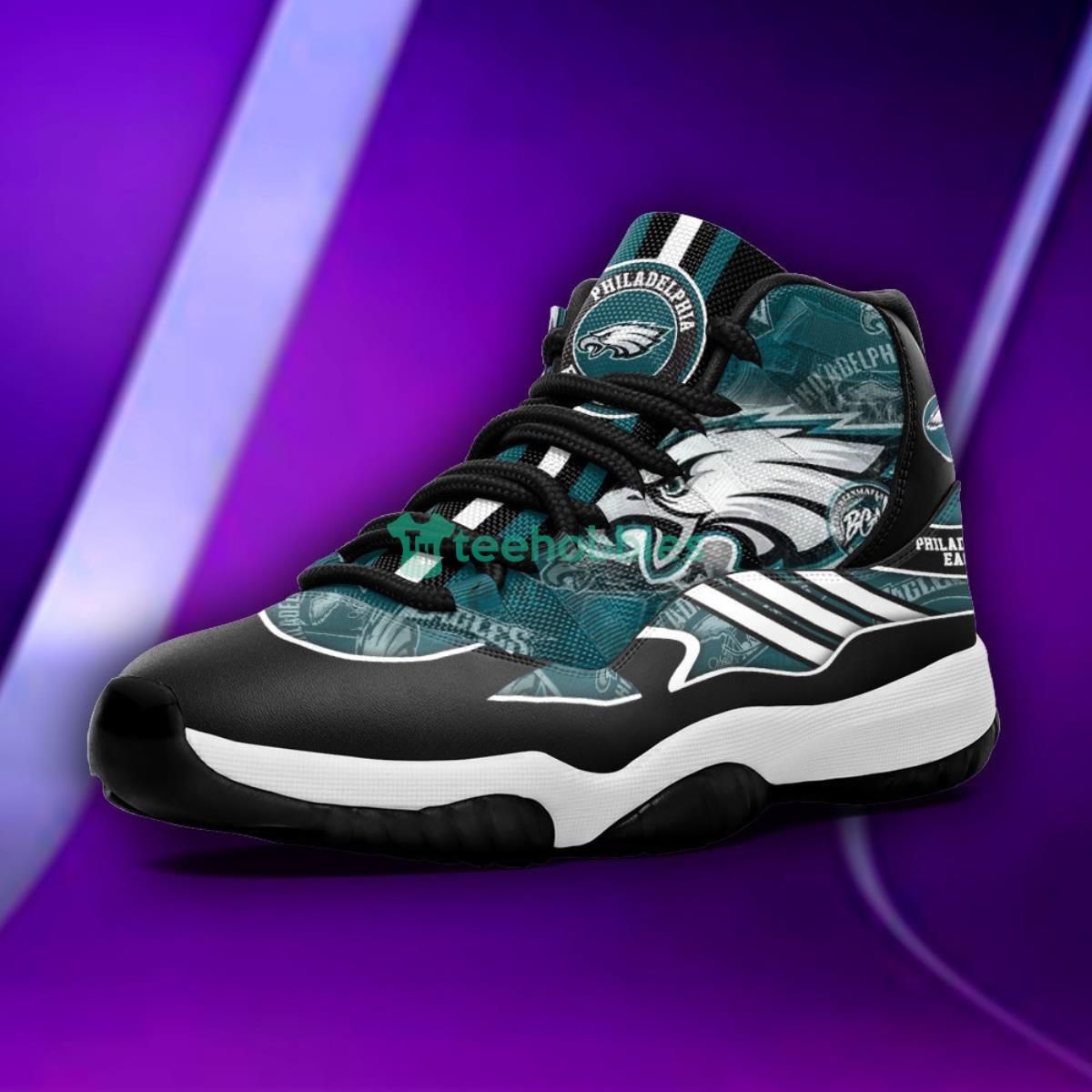 Philadelphia Eagles Big Logo Impressive Design Air Jordan 11 Shoes Product Photo 2