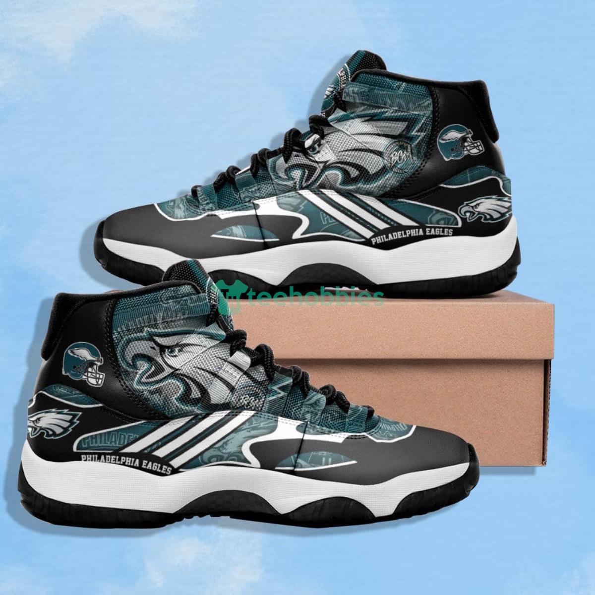 Philadelphia Eagles Big Logo Impressive Design Air Jordan 11 Shoes Product Photo 1