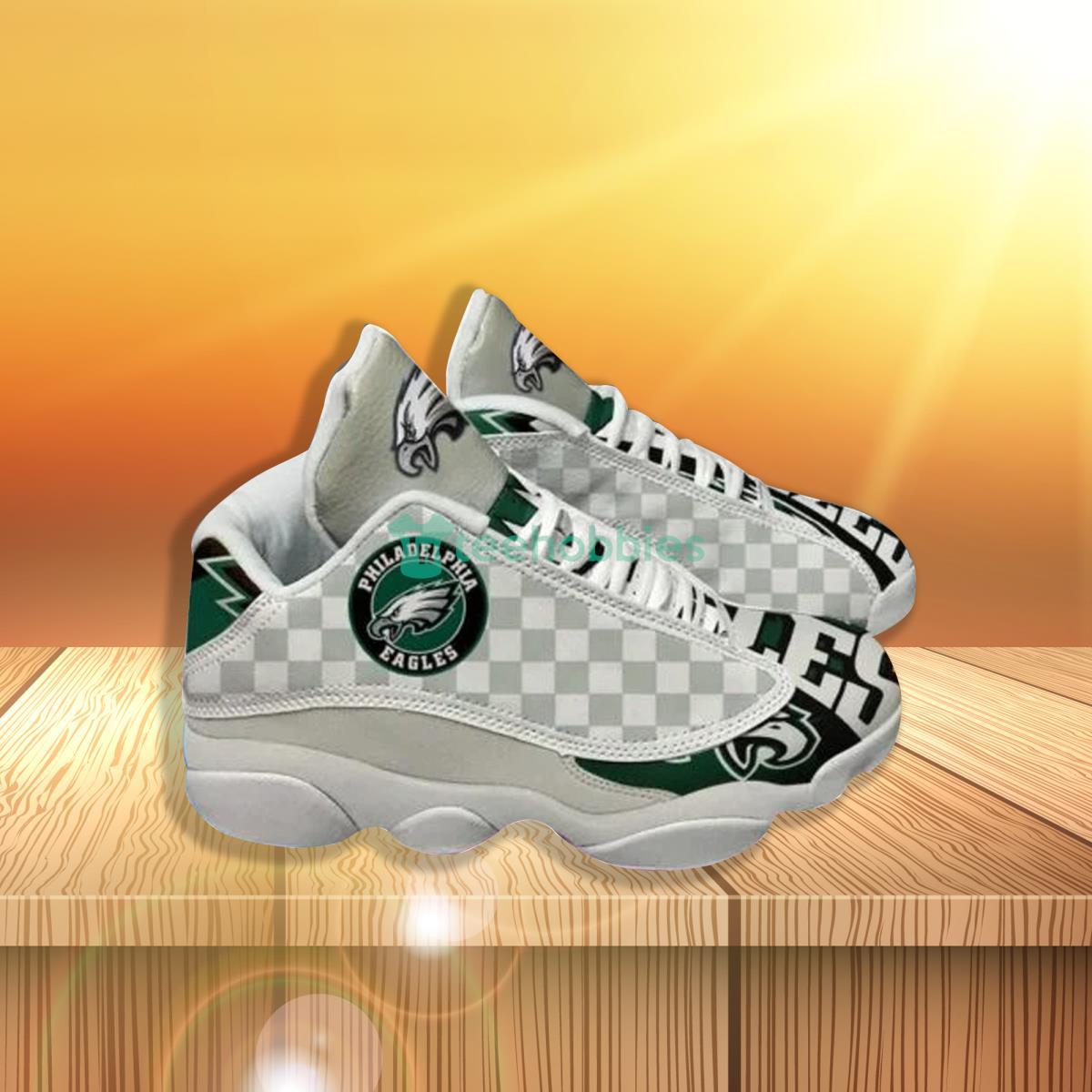 Philadelphia Eagles Football Team Air Jordan 13 Shoes Running Casual Sneakers For Fans Product Photo 1