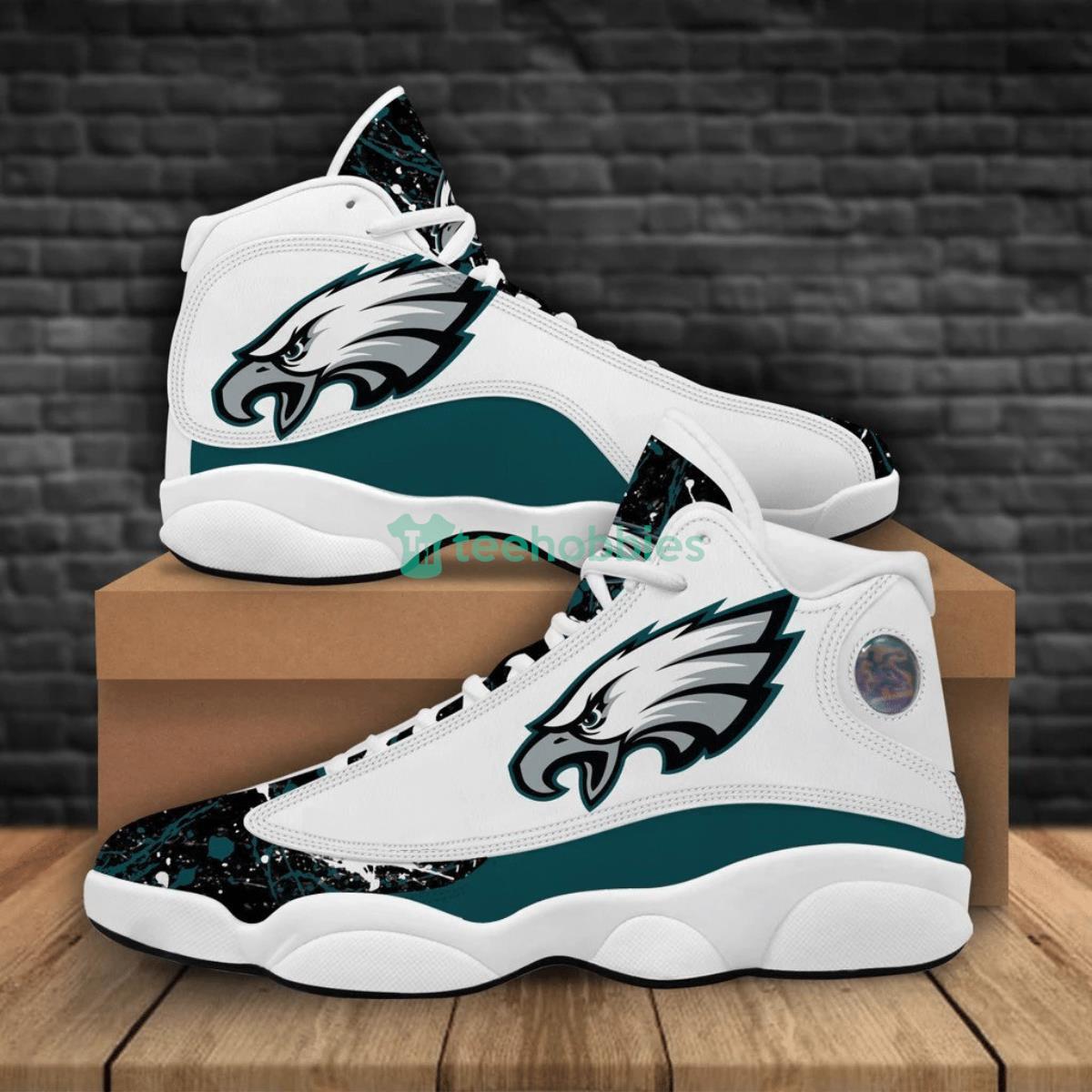 Philadelphia Eagles Football Team Air Jordan 13 Shoes Running Casual Sneakers For Real Fans Product Photo 1