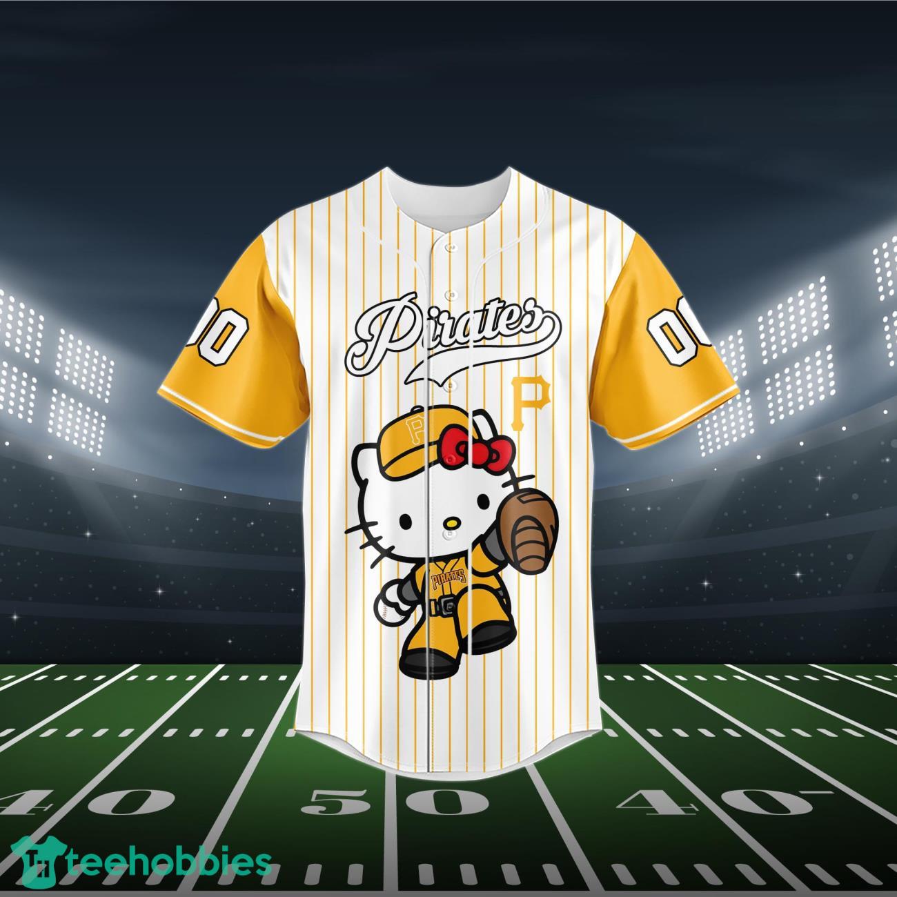 Pittsburgh Pirates Baseball Jersey MLB Hello Kitty Custom Name & Number Product Photo 2