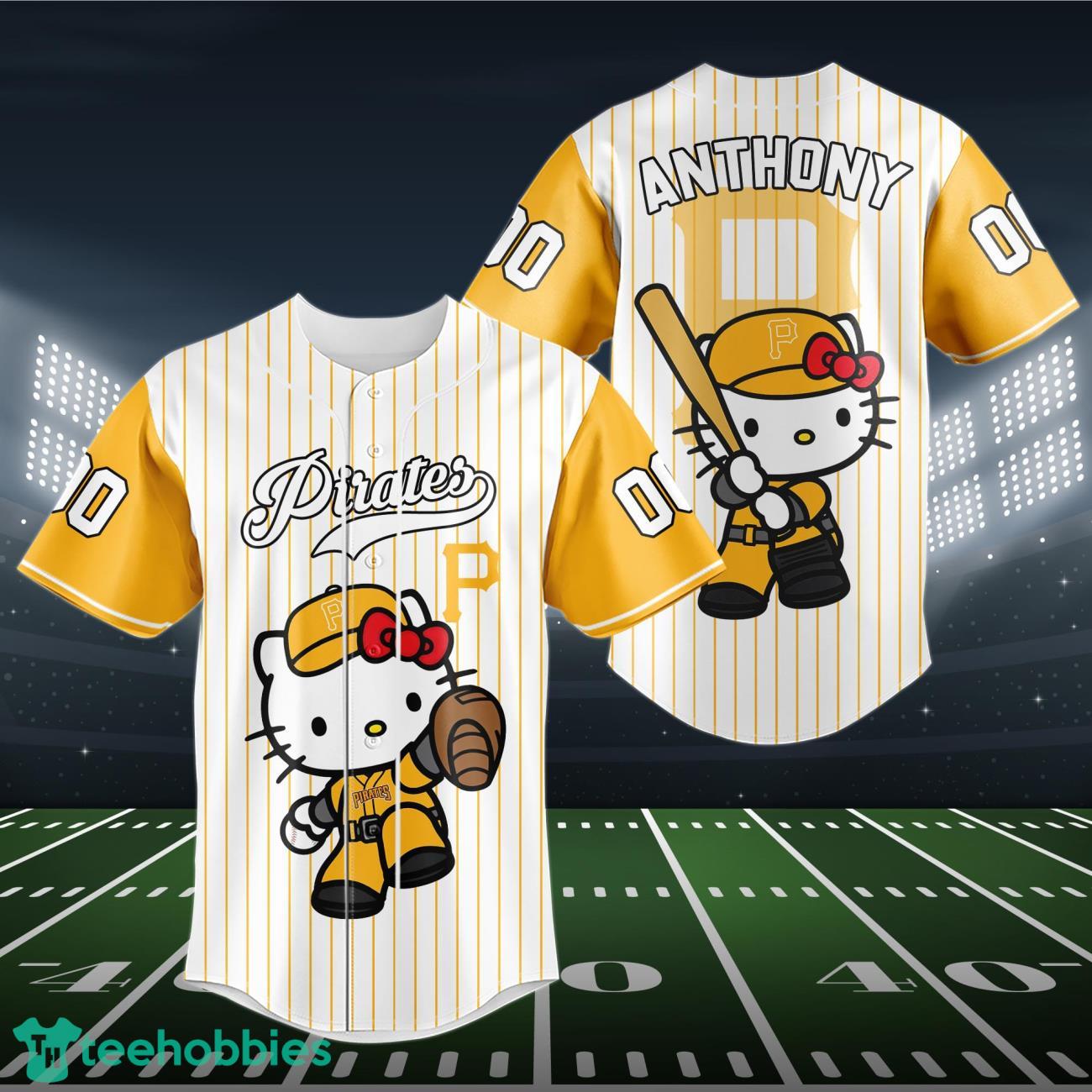 Pittsburgh Pirates Baseball Jersey MLB Hello Kitty Custom Name & Number Product Photo 1