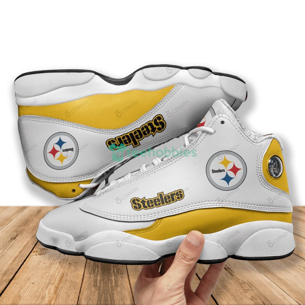 Pittsburgh Steelers Football Team Air Jordan 13 Shoes Running Casual Sneakers Product Photo 2