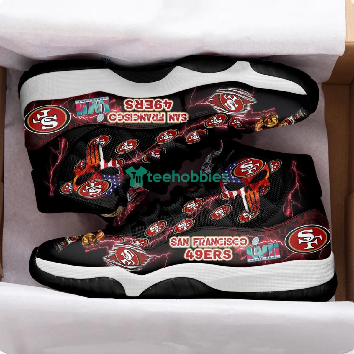 San Francisco 49ers Nation Team Impressive Design Air Jordan 11 Shoes Product Photo 2