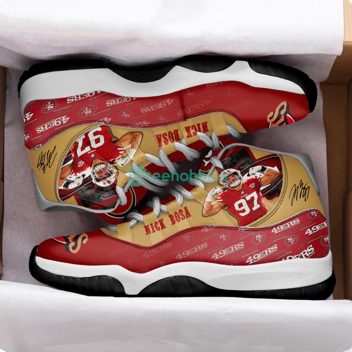 San Francisco 49ers - Nick Bosa Impressive Design Air Jordan 11 Shoes Product Photo 2