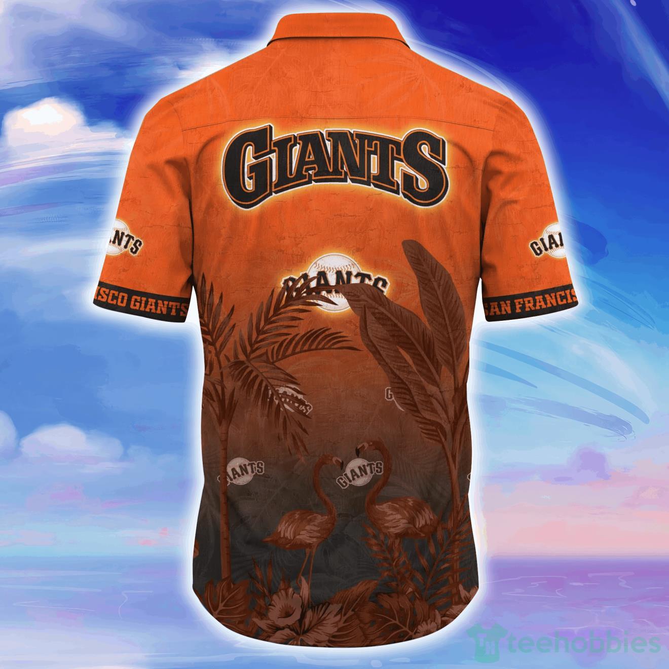 San Francisco Giants MLB Mens Floral Button Up Shirt