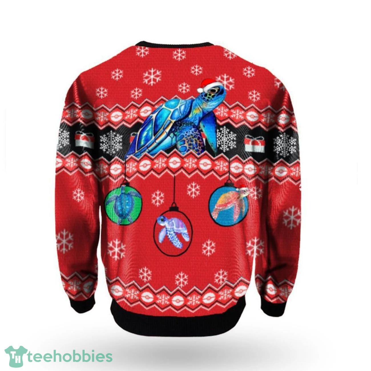 Sea Turtle Christmas Sweater  Gift For Parents Family Product Photo 2