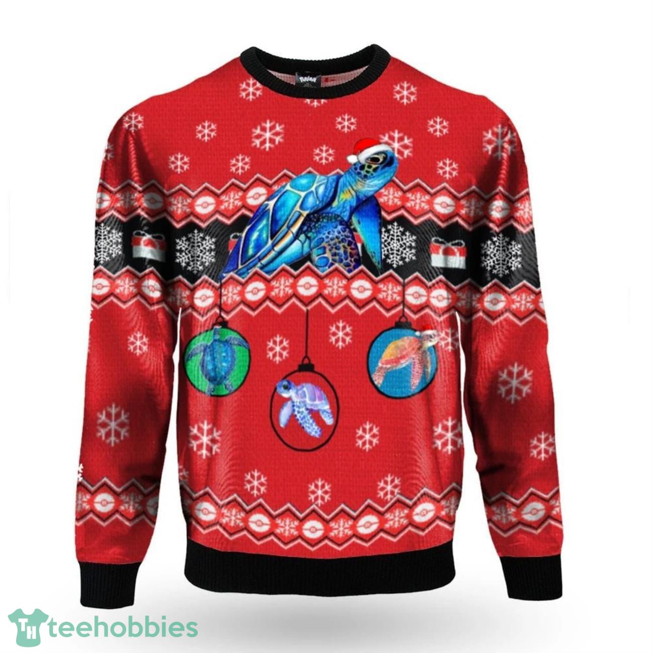 Sea Turtle Christmas Sweater  Gift For Parents Family Product Photo 1