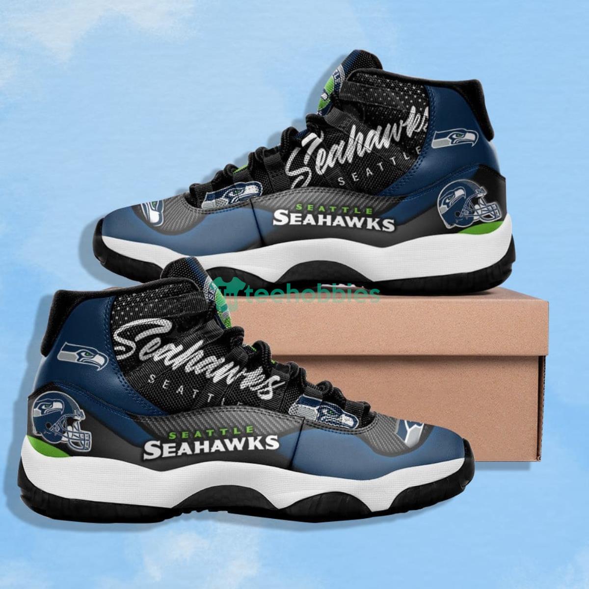 Seattle Seahawks Dots Pattern Impressive Design Air Jordan 11 Shoes Product Photo 1