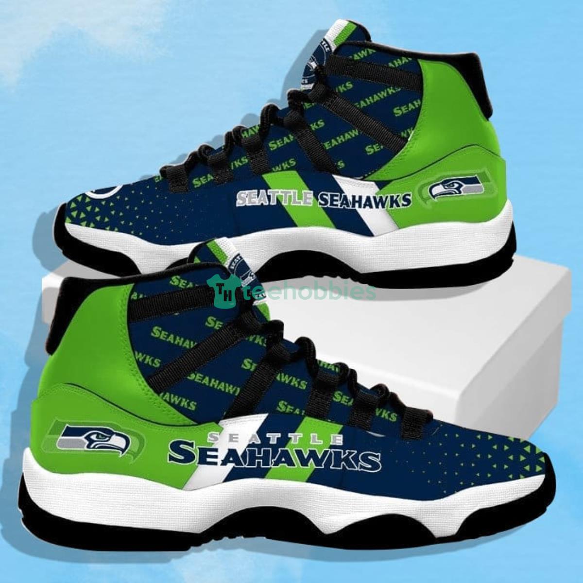 Seattle Seahawks Impressive Design Air Jordan 11 Shoes Product Photo 2