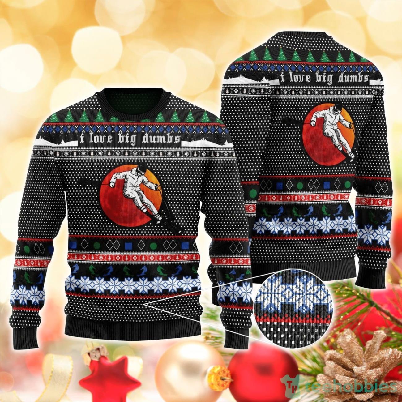 Skiing With Sayings Ugly Sweater For Christmas Product Photo 1