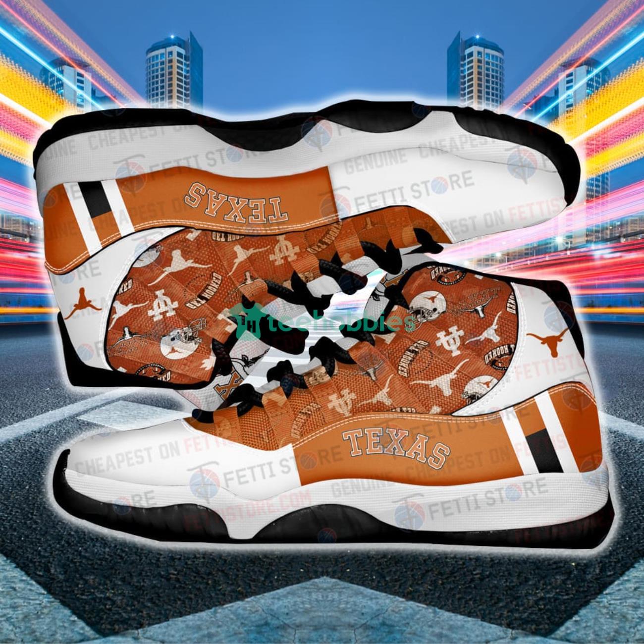 Texas Longhorns - NCAA Impressive Design Air Jordan 11 Shoes Product Photo 2