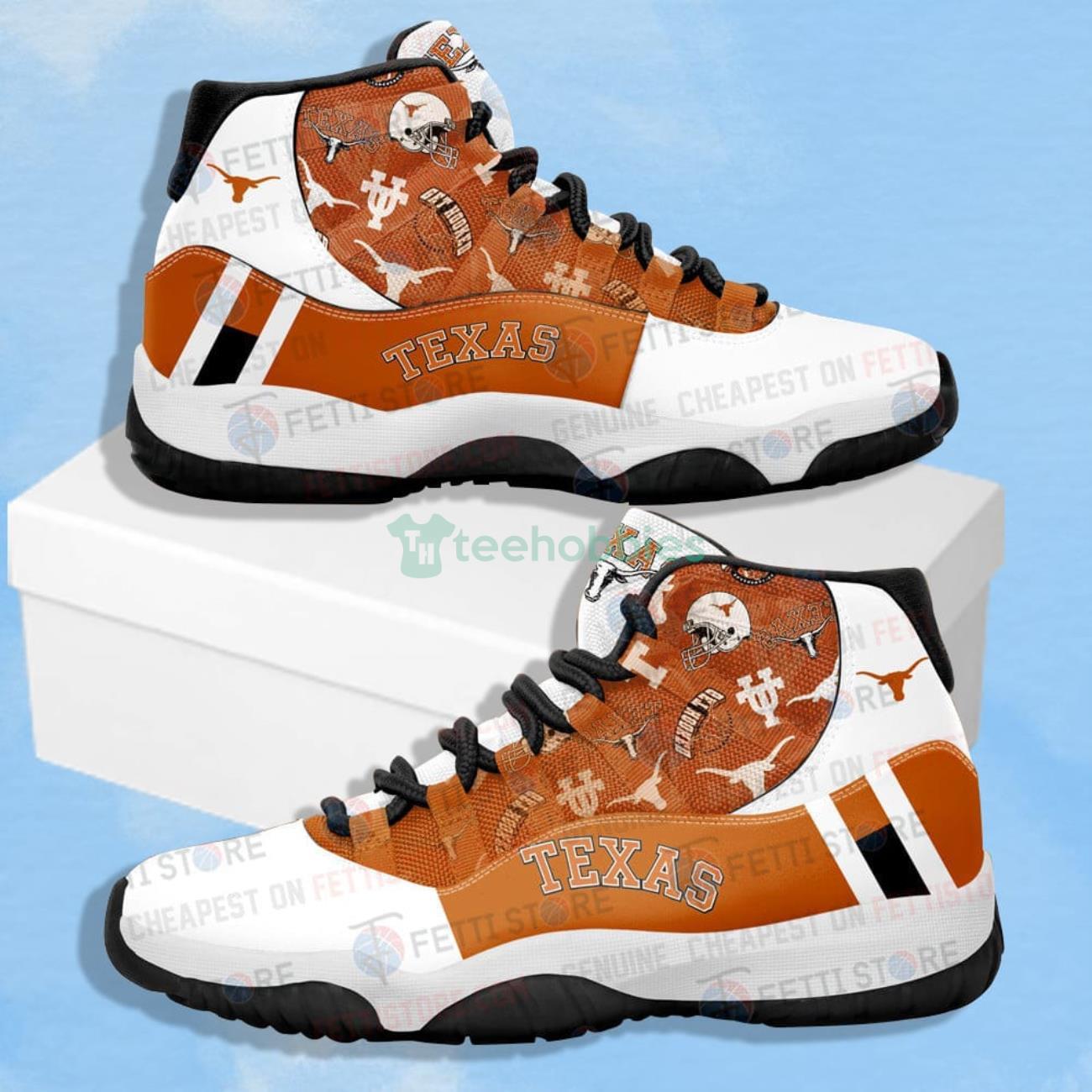 Texas Longhorns - NCAA Impressive Design Air Jordan 11 Shoes Product Photo 1
