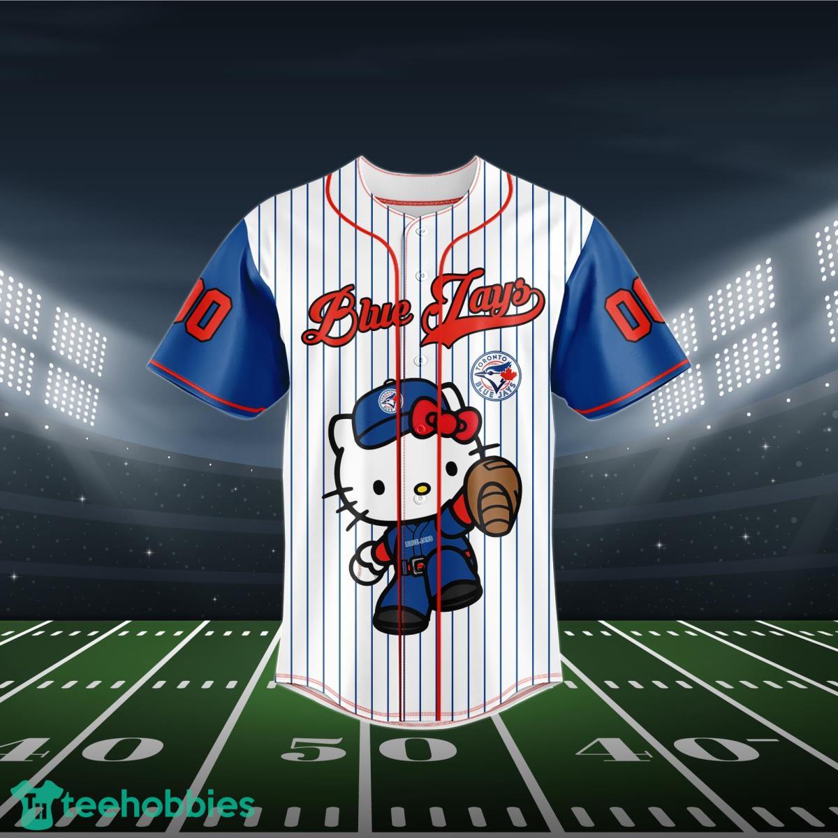 Toronto Blue Jays Baseball Jersey MLB Hello Kitty Custom Name & Number Product Photo 2
