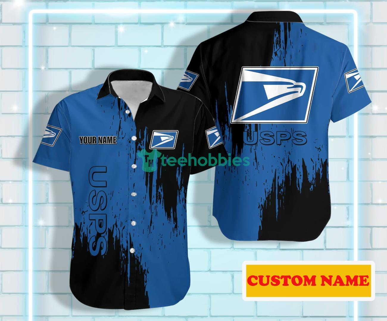USPS Custom Name Hawaiian Shirt For Men Women Product Photo 1