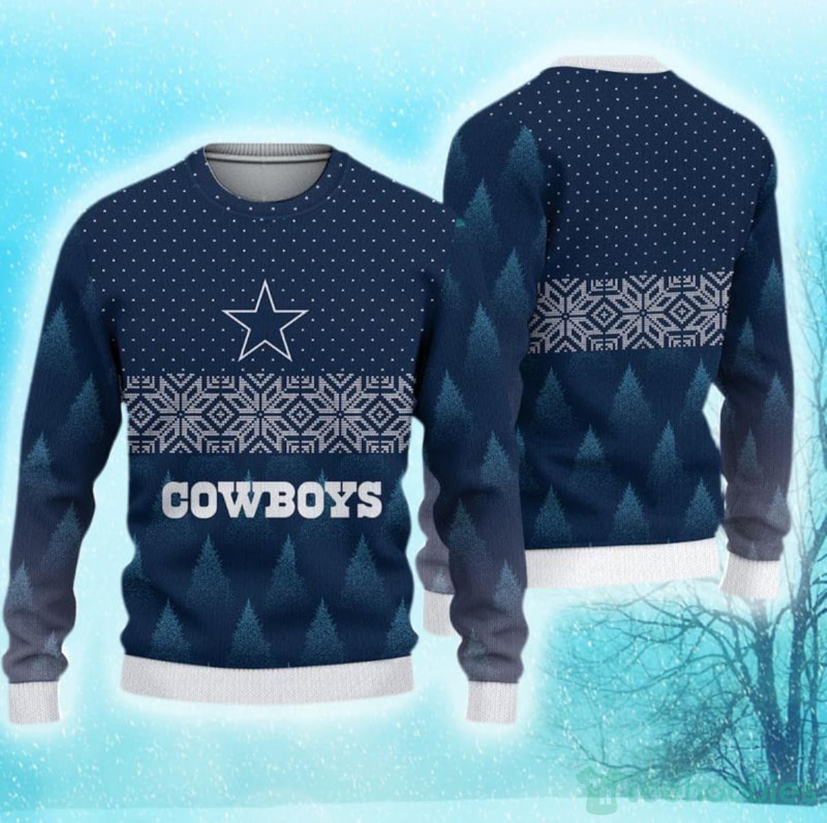 Dallas Cowboys Christmas Pattern Hot Trending Ugly Sweater For Fans Product Photo 1