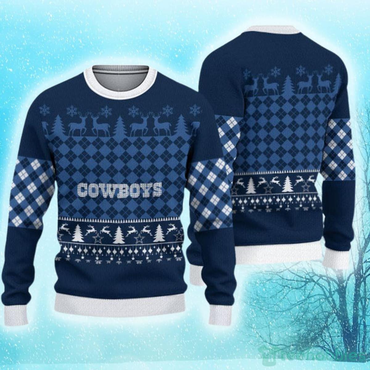 Dallas Cowboys Christmas Pattern Hot Trending Ugly Sweater For Men Women Fans Product Photo 1