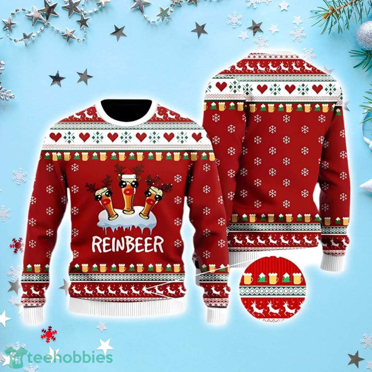 Funny Reindeer Reinbeer Ugly Sweater Product Photo 1