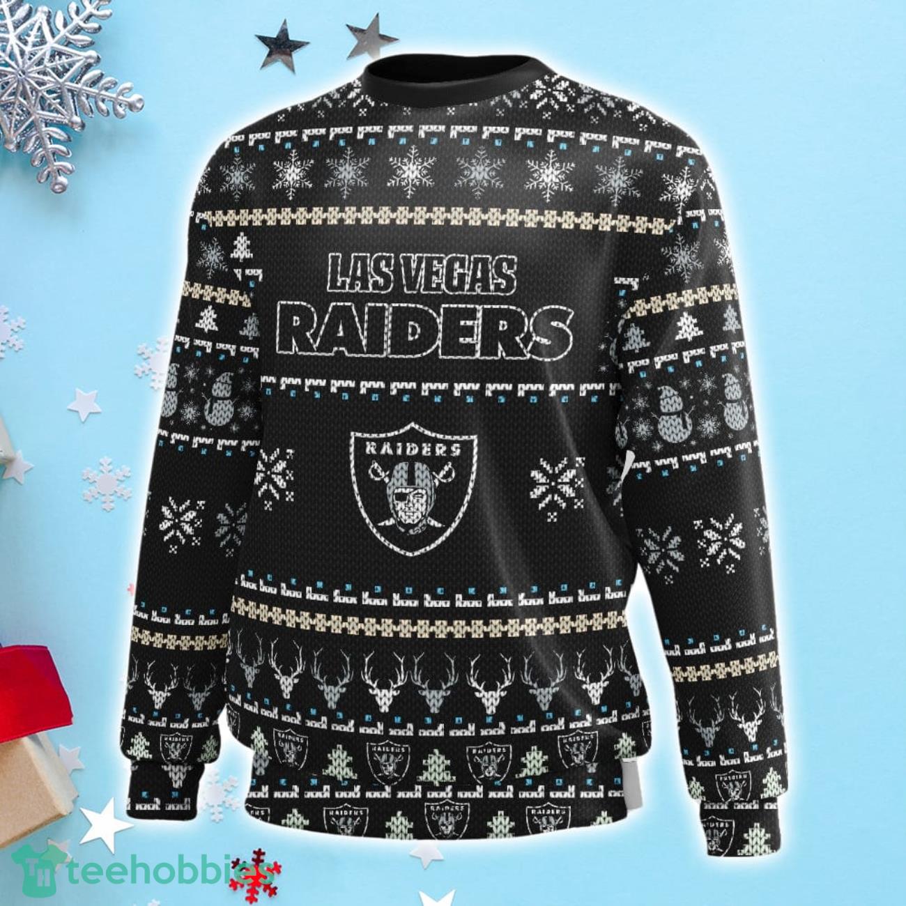 Las Vegas Raiders Nfl Custom Name Number Ugly Christmas Sweater - Shibtee  Clothing