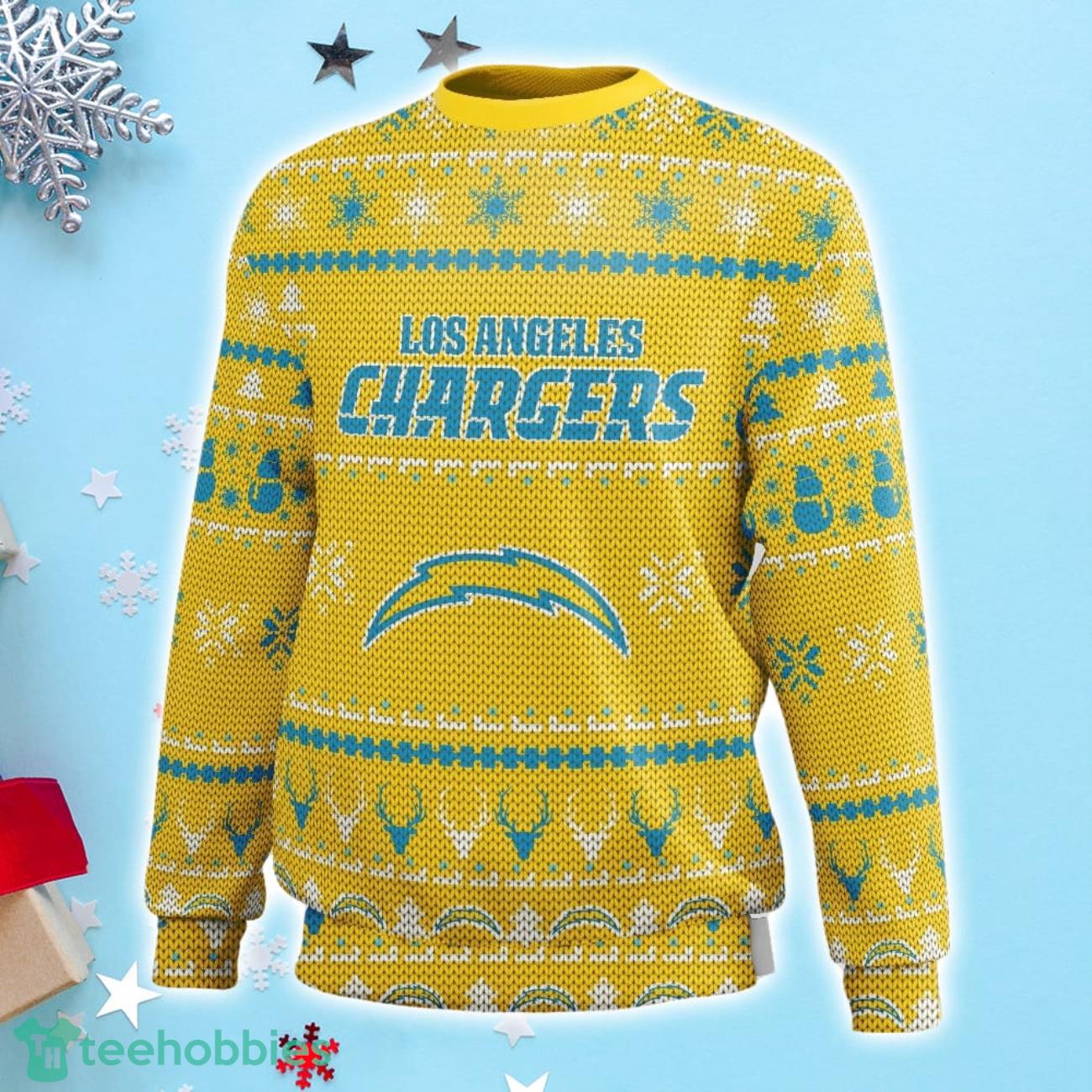 Los Angeles Chargers CUSTOM Christmas Sweater 