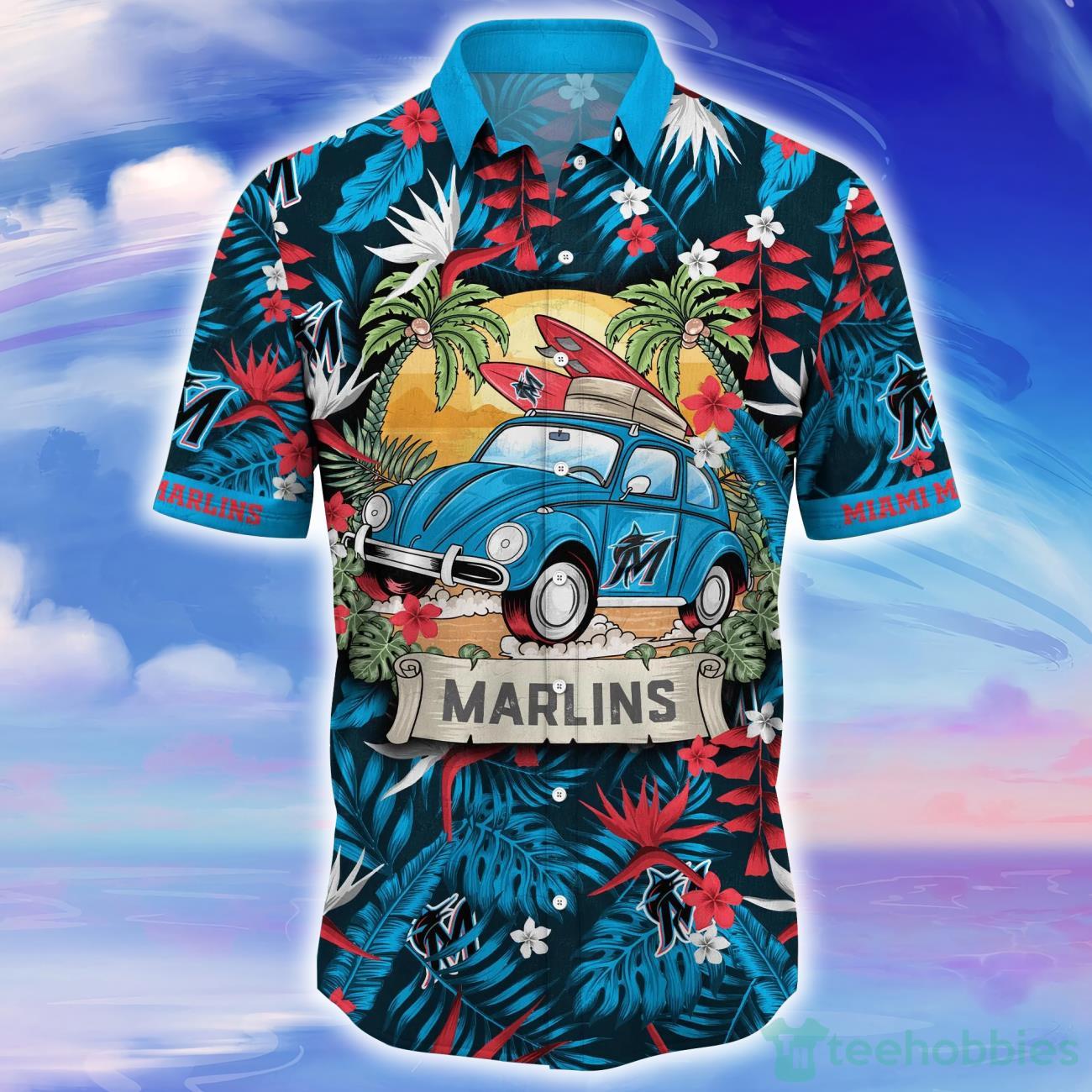 Miami Marlins MLB Flower Hawaiian Shirt For Men Women Unique Gift For Fans