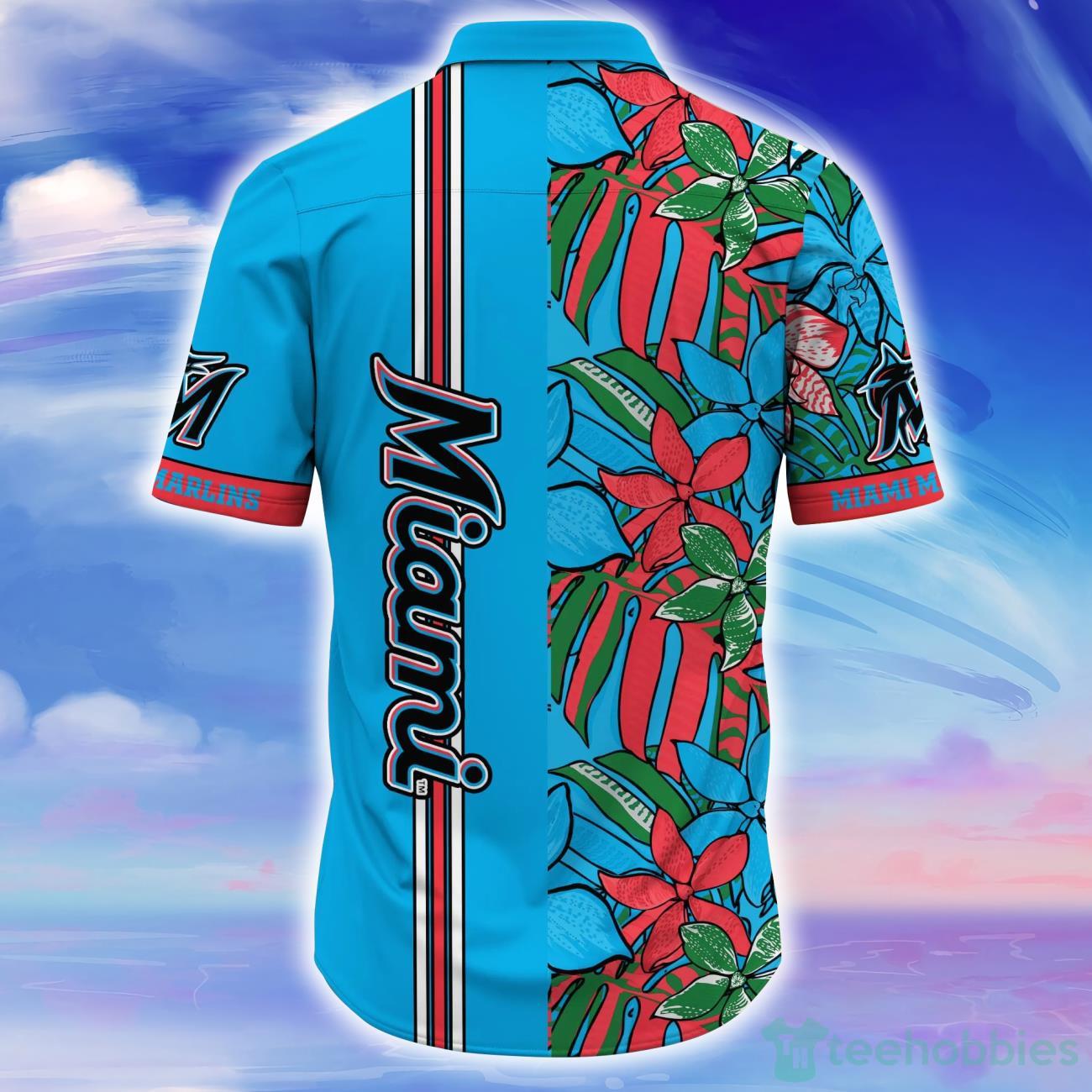 Miami Marlins MLB Flower Hawaiian Shirt Impressive Gift For Men Women Fans