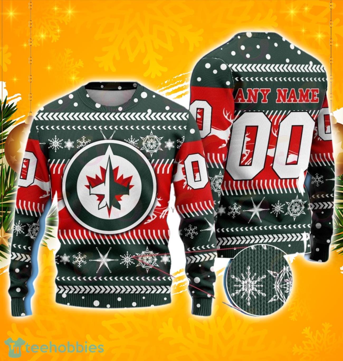 NHL Winnipeg Jets Mix Jersey Custom Personalized Hoodie T Shirt