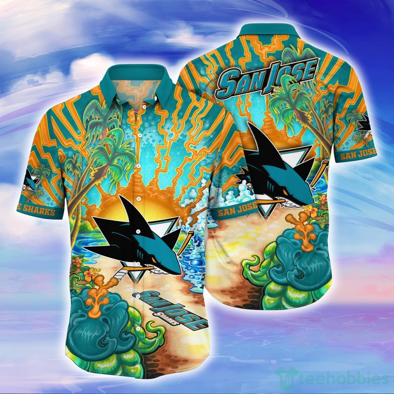 San jose sharks clearance hawaiian shirt