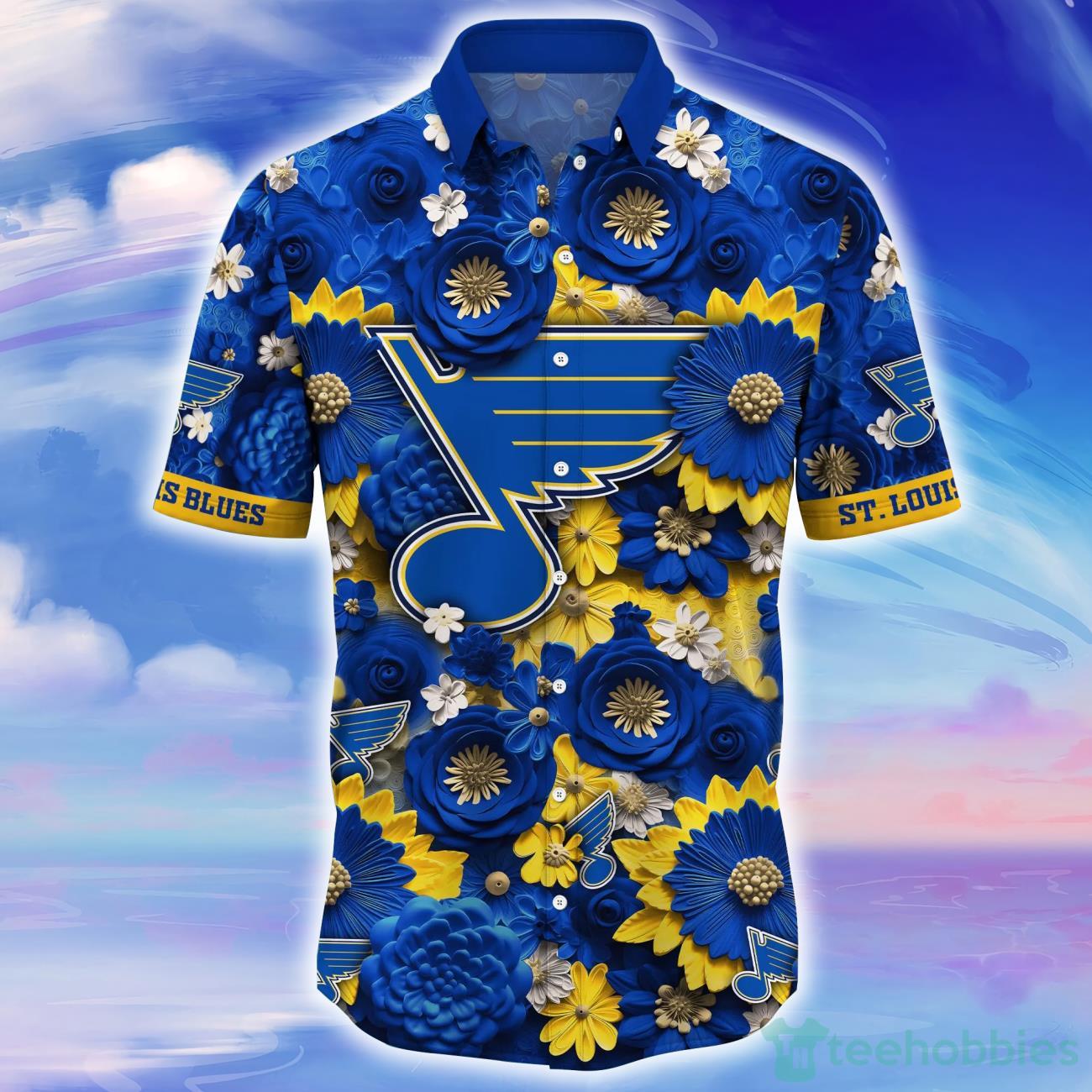 St. Louis Blues NHL Flower Hawaiian Shirt Great Gift For Men Women