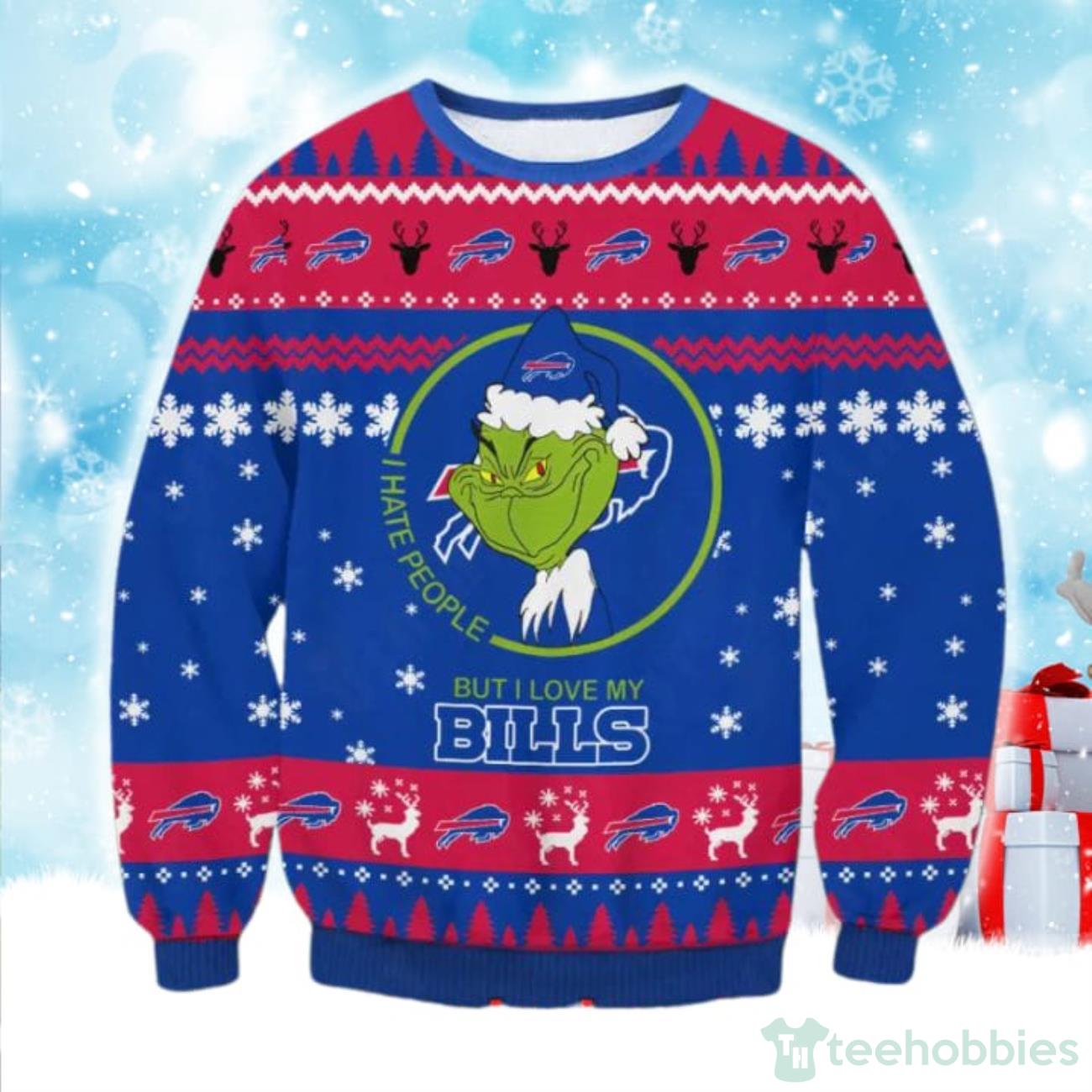 Buffalo Bills Grinch Ugly Christmas Sweater - Buffalo Bills Ugly Christmas  Sweater