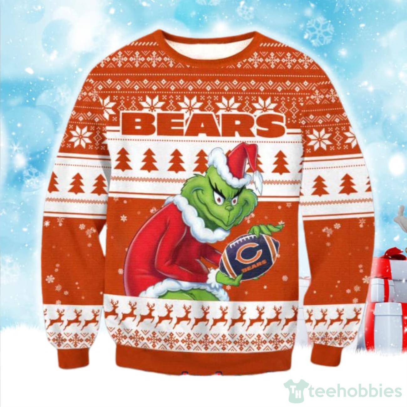 Chicago Bears Mickey Mouse Player Football NFL Holiday Party Ugly Christmas  Sweater - Listentee