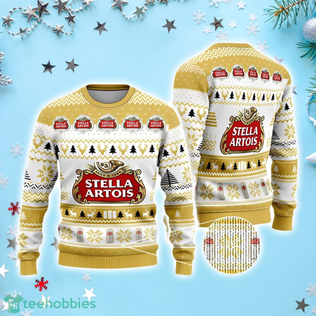 Ugly Christmas Sweater Stella Artois Beer Product Photo 1