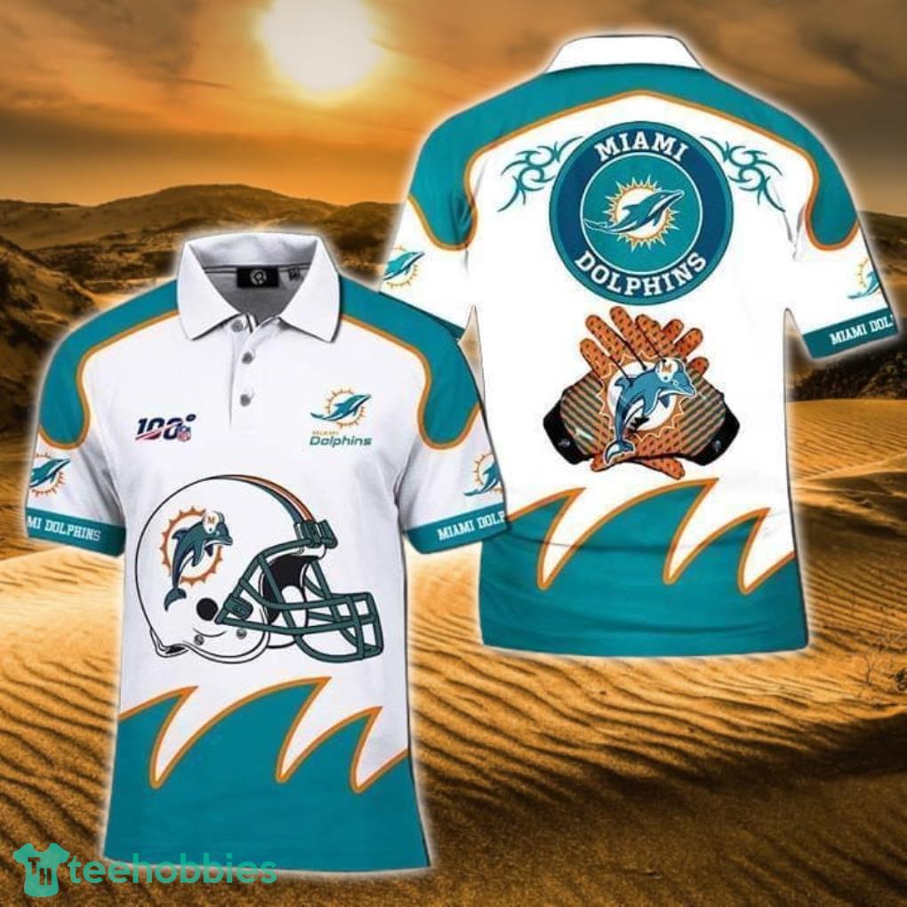 100th Nfl Miami Dolphins Gift For Fans Polo Shirt Product Photo 1
