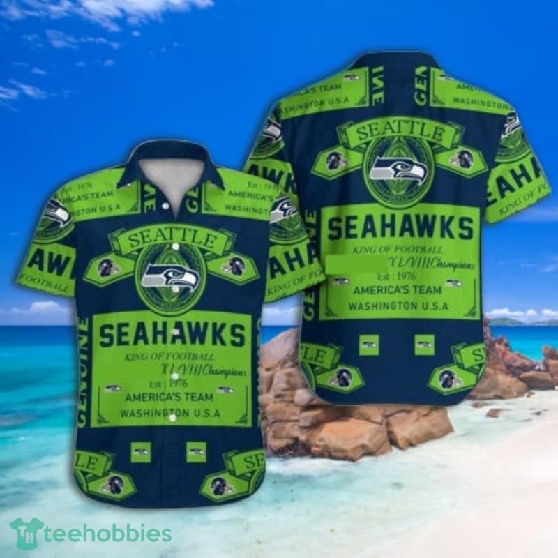 2022 Seattle Seahawks Football Team Hawaiian Shirt And Short Set Product Photo 2